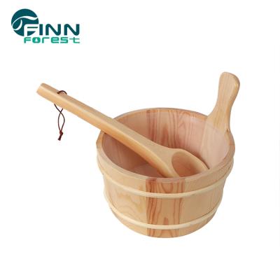 China Computer control panel sauna durable room wooden sauna shower bucket for sale for sale