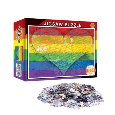 China DIY TOY Wholesale Adult Children's Educational Puzzle 1000 Piece Love Jigsaw Puzzle for sale