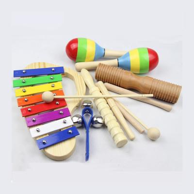 China 2021 Educational Toy Children Wooden Musical Instrument Toys Gift Set On Sale AT12008 for sale