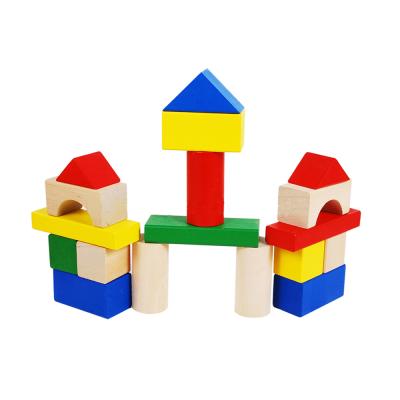 China DIY TOY Low Price Kids Big Building Block AT11460 Wooden Block Wooden Steps for sale