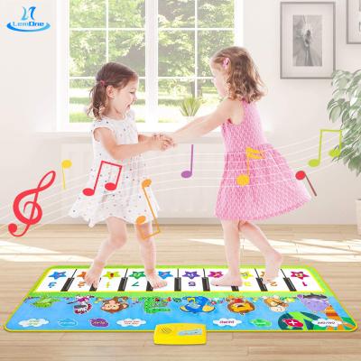 China Colorful and Musical Design Baby Play Pad 10 Keys Musical Instrument Electronic Organ Dancing Educational Smart Piano Keyboard Mat Toys for sale