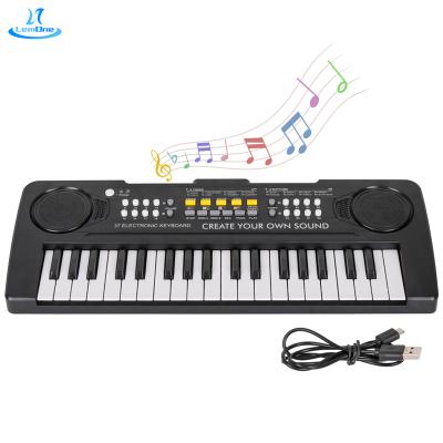 China 8 Tones Educational Toys 37 Keys Musical Instrument Piano Keyboard Kids Organ Portable Electronic Christmas Gift for sale