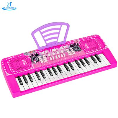 China 8 Tones.8 Rhythms 37 Key Electronic Piano Keyboard with Music Stand Smart Toys Educational Musical Electronic Organ for Girls Boys Children for sale