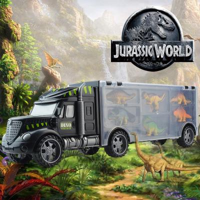 China 6 Different Mini Dinosaurs 6 Piece Dinosaur Set Toy Pull Back Car Plastic Truck Educational Friction Toy Vehicles/ for sale