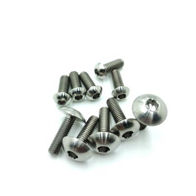 China M3 Torx T6 Round Head Titanium Bicycle / Motorcycle Screw for sale