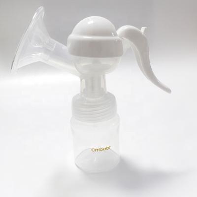 China BPA Free PP Mini Portable Silicone Comfortable Manual Easy Clean Breast Pump For Traveling for sale