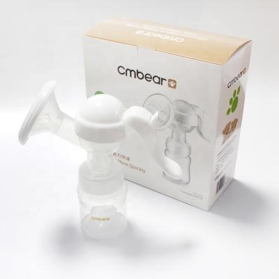 China BPA Free Newborn Baby Guangzhou Silicone Milk Intelligent Breastfeeding High End Manual Breast Pump with Silicone Bottles for sale