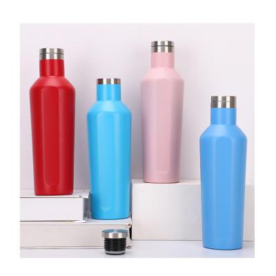 China Regular/Household/Portable/Vacuum/Heat Soft Appearance ISS Various Styles And Comfortable Feel Wine Bottle Thermos for sale