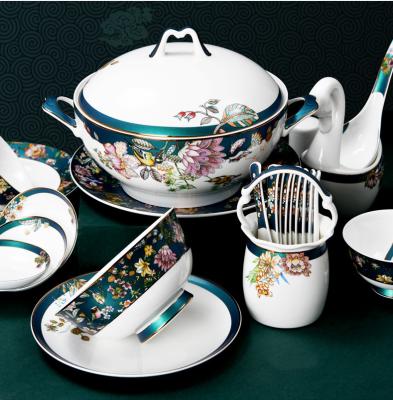 China New Product Cheap Visual Elegance High Temperature Quenching Enamel Dinnerware Set for sale