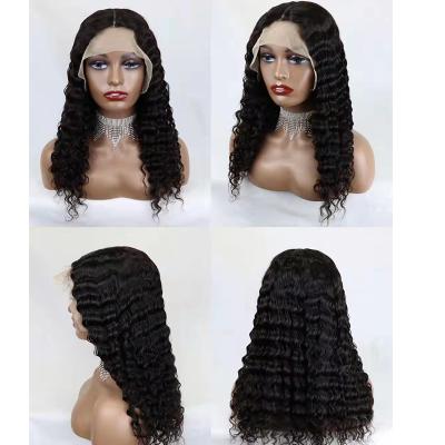 China Tangle T Lace Hair Wigs T Lace Wig Not Deep Wave 100% Human Hair Lace Frontal Wigs for sale