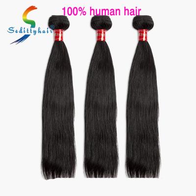 China Seditty 100% Brazilian Virgin Hair Silky Straight Wave Hair Weaves Unprocessed Natural Color Hair Bundles for sale