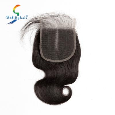 China No Tangle Malaika Human Hair Naturals 10A 4x4 Virgin Aligned Human Hair 100% Lace Closure for sale