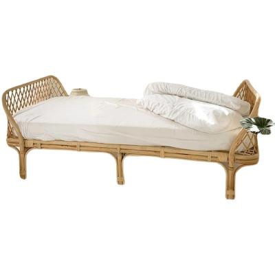 China Sofa Bed Best Selling Furniture Natural Rattan Woven Cane Crib Kids Beds Vintage Handcrafted Rattan Bed for sale