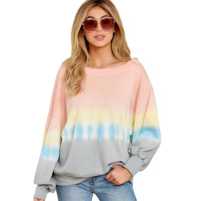 China Autumn And Winter Women 2021 Breathable Long Sleeve Sweater Casual Printing Long Sleeve Round Neck Sweater for sale