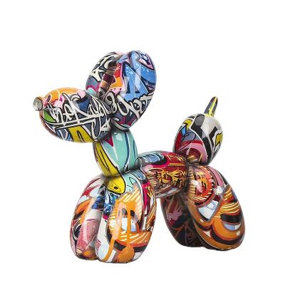 China Custom Modern Home Resin Jeff Koons Balloon Dog Europe Decor Figurines Opens Statue Gallery Animal Art Sculpture Exhibition for sale