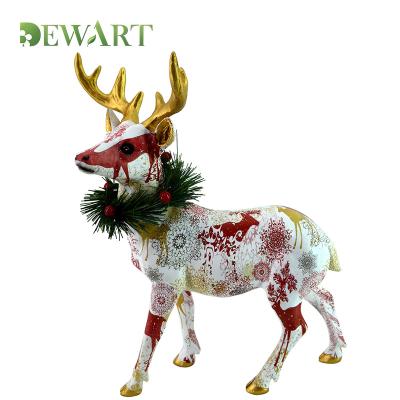 China Christmast Ornament Home Decoration Animal Ornaments Fawn Decoration Christmas Reindeer for sale