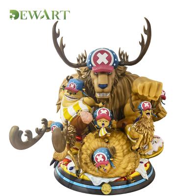 China Polyresin Chopper Toy Sculptural PVC Anime Cartoon Figure Action Figure Model Collection Toy Statue Resin One Piece Cartoon for sale