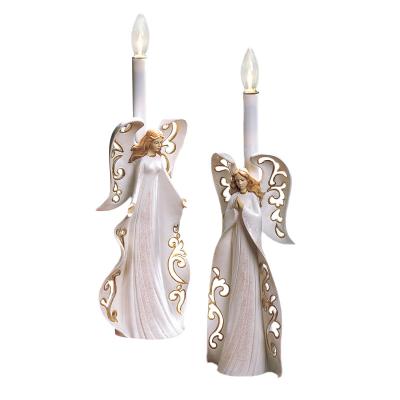 China Europe Resin Custom Wholesale Home Decor Candlestick Candle Jar Candle Holder Table Stand for sale