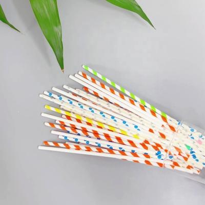 China Drinking Straw Disposable Milkshake Flat Paper Straw Portable Eco Drinking Straw Cocktail Paper Straw for sale