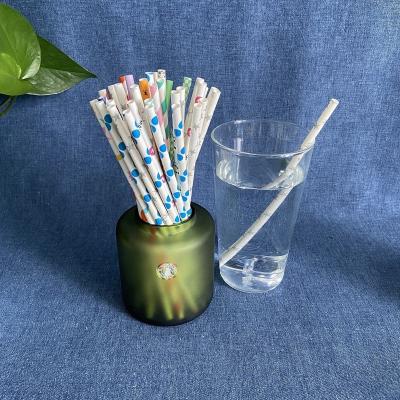 China Hot Selling Disposable Paper Straws For Juice Coffee Cup Straw Color Eco Friendly Drinking Paper Straws for sale