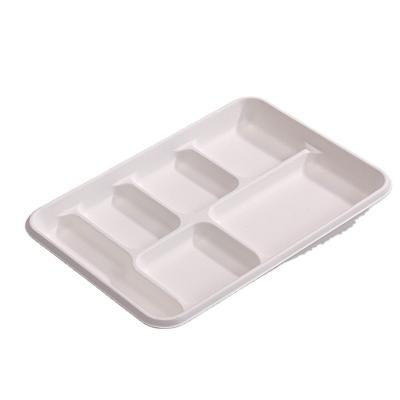 China Shops Minimalist Wholesale Disposable Recyclable High Quality Recycled Paper Pulp Tray for sale