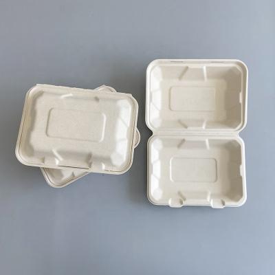 China Hot Sale Biodegradable Fried Paper Box Burger Fast Food Packaging Take Out Food Container To Go Lunch Food Paper Box for sale