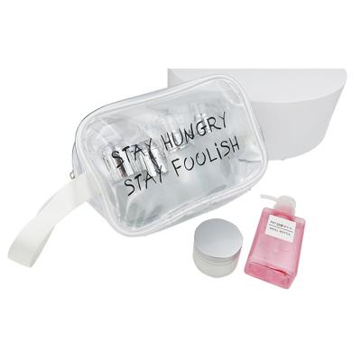 China OEM Custom Logo Large Capacity Waterproof Pouch Jelly Candy Color Clear Bag Make Up for sale