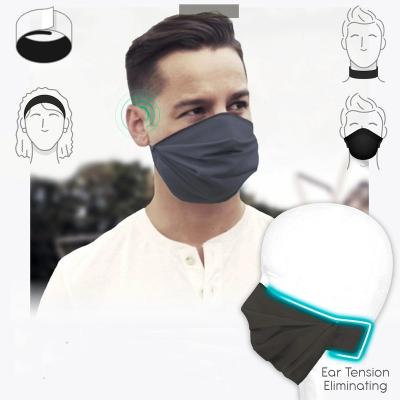 China 4 in 1 New Face Cover Mask Easy Snap 4 in 1 Face Cover Breathable Elastic Band Mask Wristband Adjustable Mask Reusable Collar Mask for Outdoor Running for sale