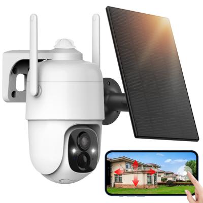 China Human Motion Tracking Solar Battery High Quality Camera Battery Powered 128Gb Wifi Security Camera For Door for sale