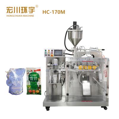 China Wholesale high quality food liquid/sauce/milk premade bag horizontal packaging machine from china for sale