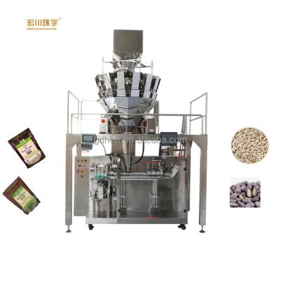 China Good Food Items Horizontal Automatic Nuts Peanuts Almonds Wrapping Packing Machine With Multi-Heads Weigher for sale