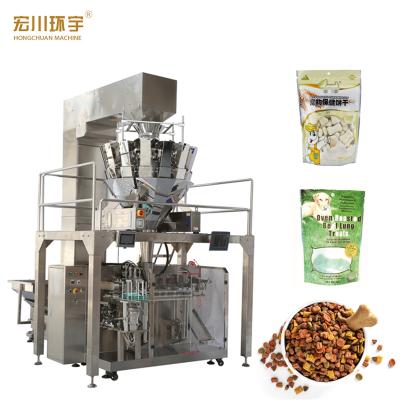 China New designed automatic pet food wrapping packing machine premade stand up pouch food packing machine for production line for sale