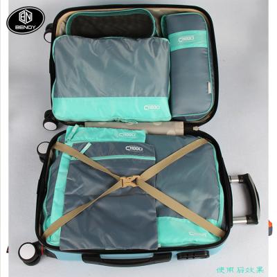 China Eco-friendly Hot Sale Amazon Travel Organizer Bag Set Travel Storage Bag Set Kit For Clothes for sale