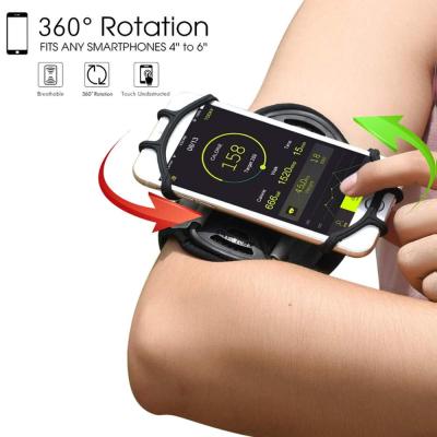 China New Amazon Bestselling Waterproof 360 Degree Rotatable Detachable Sports Mobile Phone Armband Running Case for sale