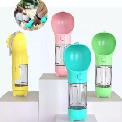 China 500ML Sustainable Portable Travel Puppy Water Bottle Dispenser With Drinking Feeder For Outdoor Pets for sale