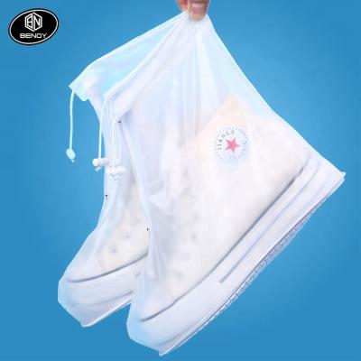 China Hot Selling Amazon Fashion Trend Wholesale PVC Reusable Outdoor Shoe Raincoat Waterproof Shoe Cover for sale