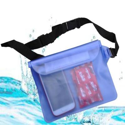 China Hot Selling Waterproof PVC Waist Cell Phone Bag Waterproof Pouch For Outdoor Swimming Travel for sale