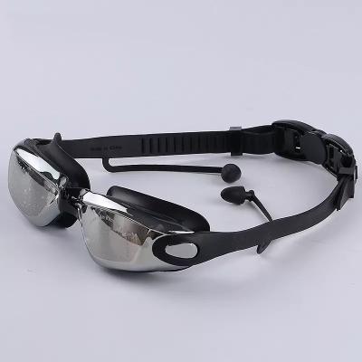 China Amazon New Anti Fog Anti Leak Protection Anti Fog Anti Leak Adult UV Protection Swimming Goggles With Earplugs for sale