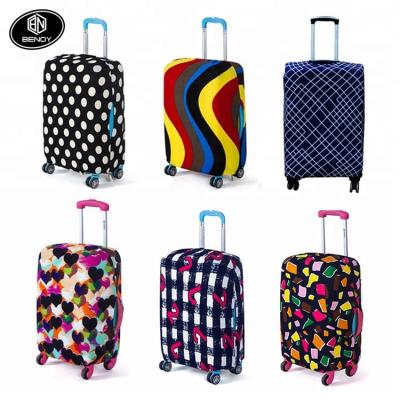 China Spandex Anti-dust Cover Amazon Custom Travel Luggage Cover Protector 18 to 28 inch for sale