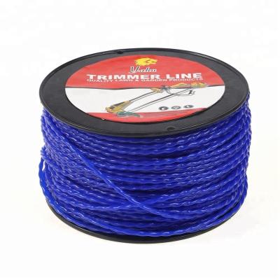 China 2-Stroke 3.0mm blue high quality nylon grass trimmer line/nylon grass clipping line with trimmer line for sale