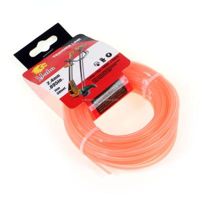 China New 6 Slice Double Color Nylon Trimmer Line For Brush Cutter for sale