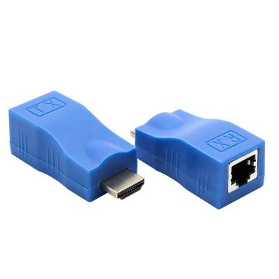 China Best VCR Passive HD IEEE 568B Price Over Cat5 RJ45 30M Cable Extender 1080P for sale