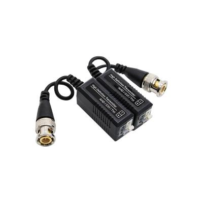 China Plastic High Quality ABS HD CVI/TVI/AHD Transmission Over UTP Passive Video Balanced Transformer UTP CAT5 RJ45 To BNC CCTV Video Balanced Transformer Prices for sale