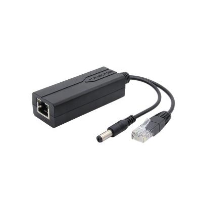 China POE 10/100Mbps standard 48V to 12V 2A high power to 802.3at/af POE version camera power supply module splitter for sale