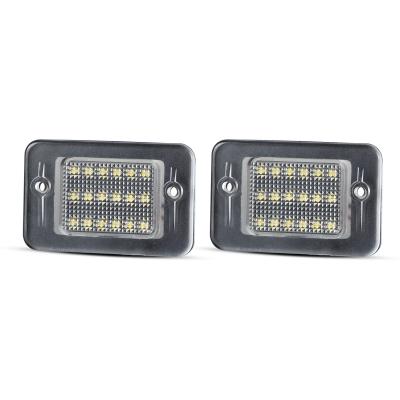 China 2pcs Factory 12V White LED Tail Number Plastic License Plate Lights Replacement For Land Rover Discovery 1994-2004 Tag Light for sale