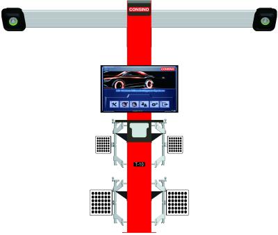 Cina Allineamento 3D delle ruote e bilanciamento 220RPM Allineamento 3D delle ruote delle auto in vendita