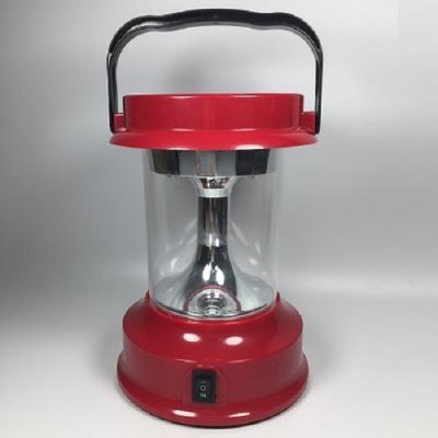 China Red Portable Solar LED Lantern For Home Lighting AC Adapter Identification for sale