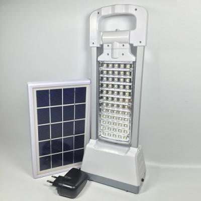 China Diseño flexible recargable solar blanco al aire libre de la luz de emergencia 60 LED en venta