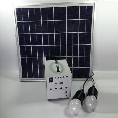 China IP20 Small Solar Energy System , Small Off Grid Solar Kit White LED for sale