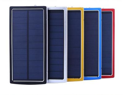 China 30000mah se doblan banco portátil del poder del panel solar del Usb con la luz que acampa en venta